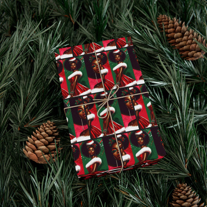 High fashion black art Christmas Gift Wrapping Paper