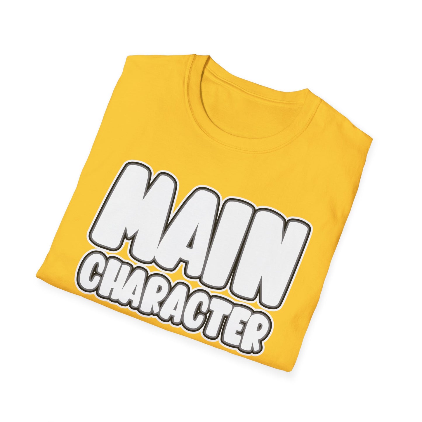 Main Character Shirt Inspirational Motivational Tee Gaming Funny Self-Love Self-Care Positivity T-Shirt for Empowerment & Daily Boost Unisex