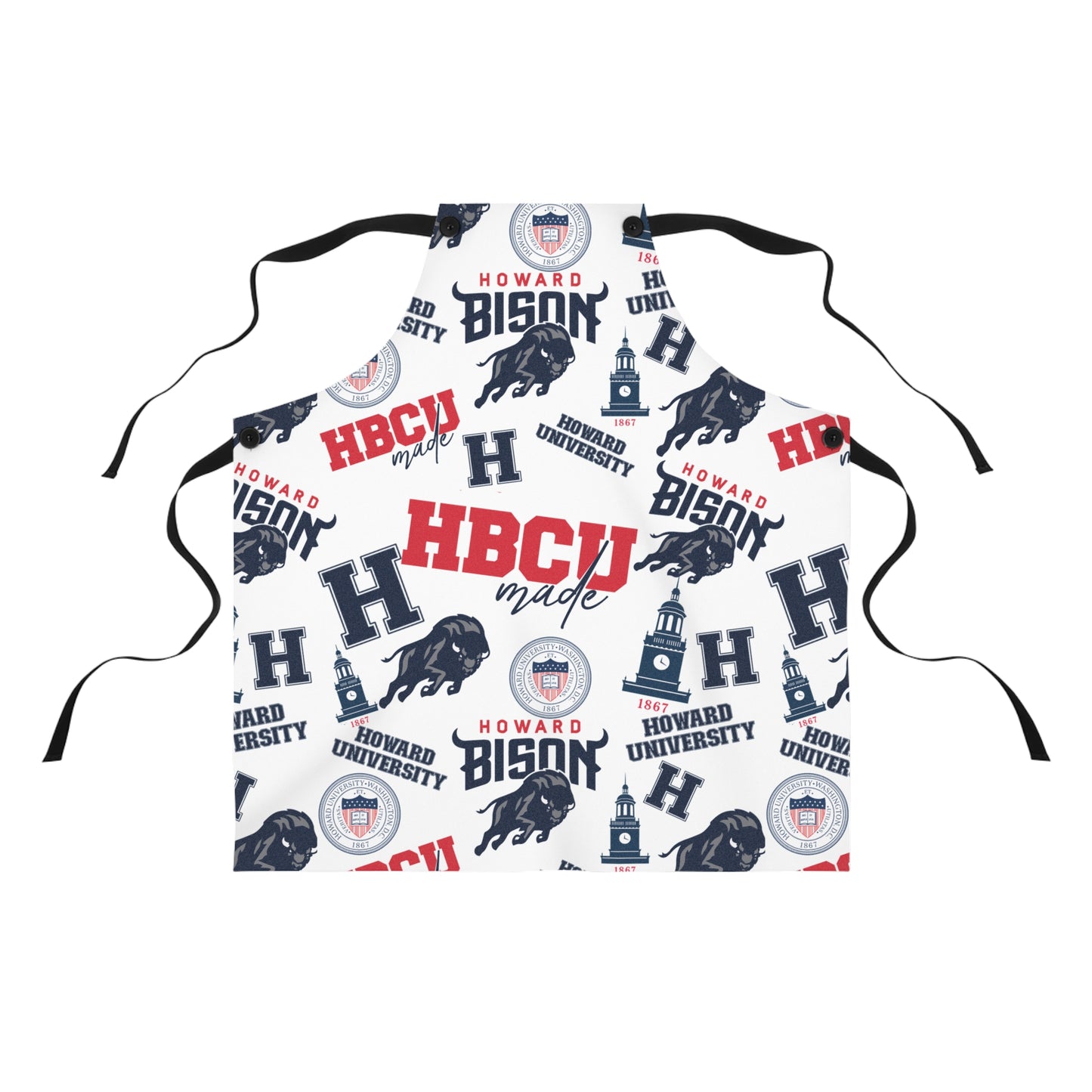 Howard University Bison Chef Apron Gift for Him or Her