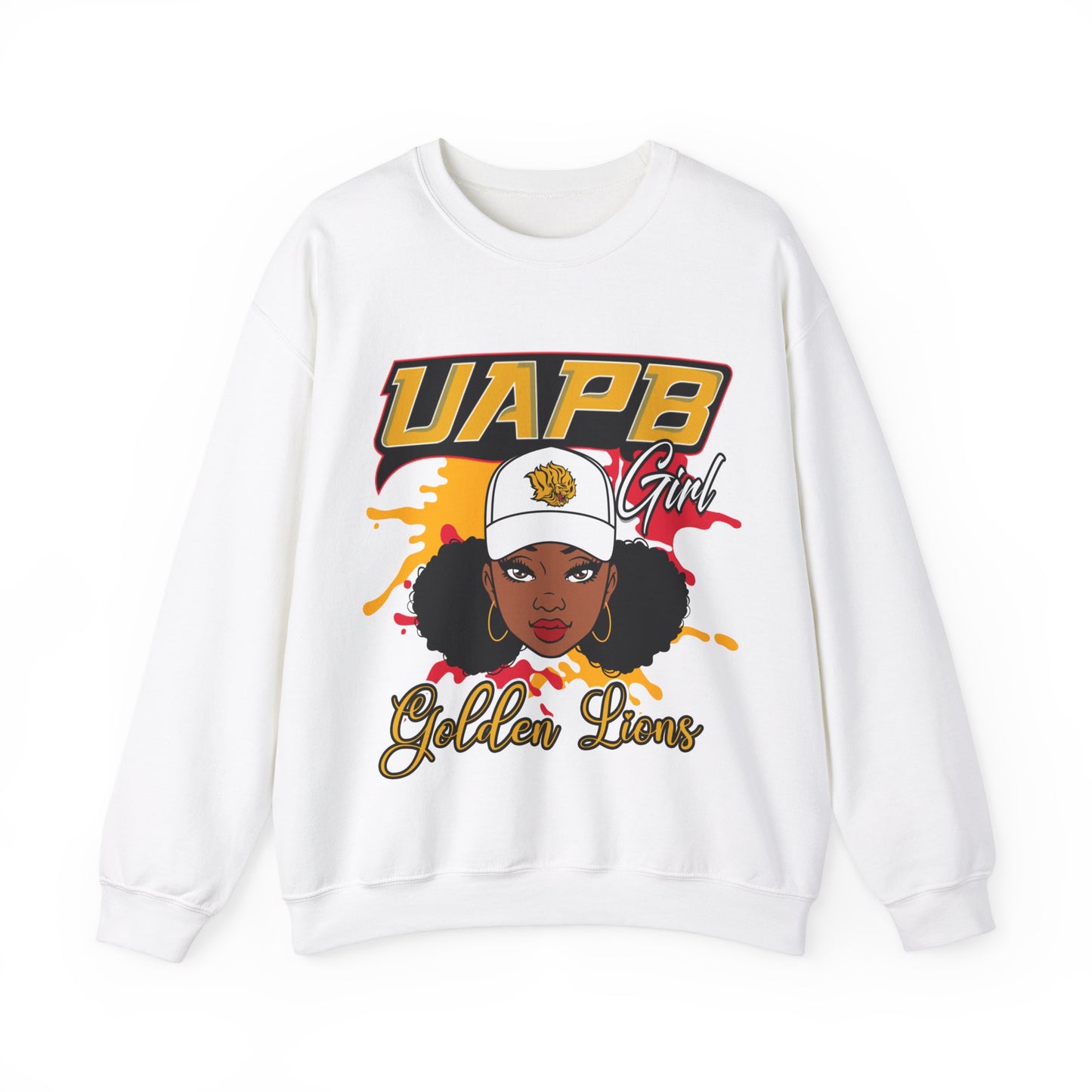 UAPB Golden Lions:Arkansas-Pine Bluff Golden Lions Unisex Heavy Blend™ Crewneck Sweatshirt