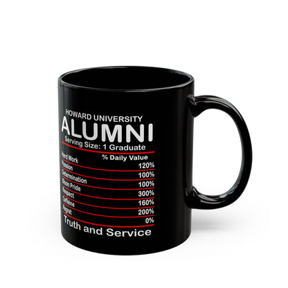 Howard U Alumni HBCU Black Mug (11oz)