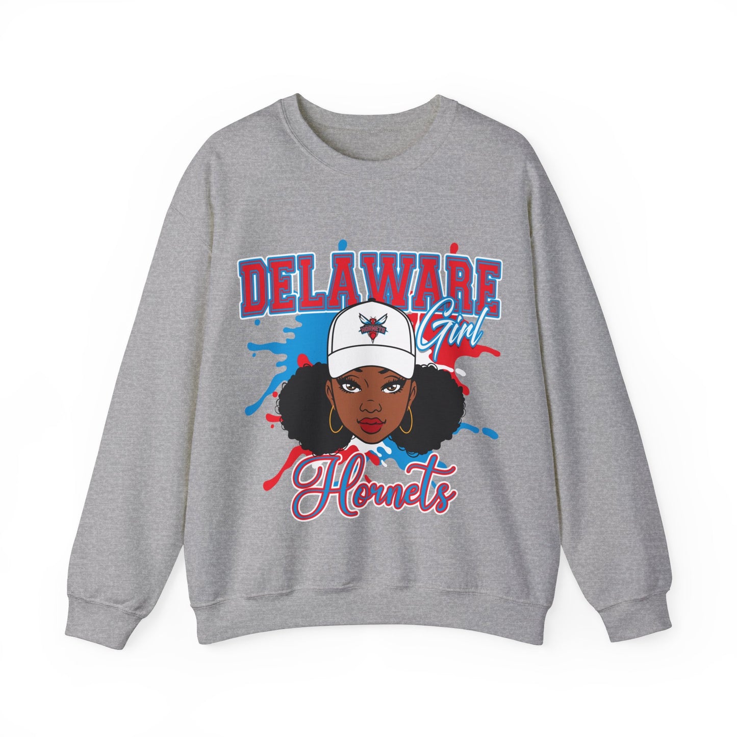 DS Hornets: Delaware State Hornets Unisex Heavy Blend™ Crewneck Sweatshirt