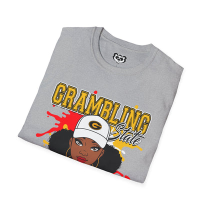 GSU Tigers: Grambling State Tigers Girl Unisex Softstyle T-Shirt Gift for Student and Alumni