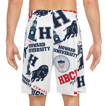 Howard U Multi Print Basketball Shorts (AOP)