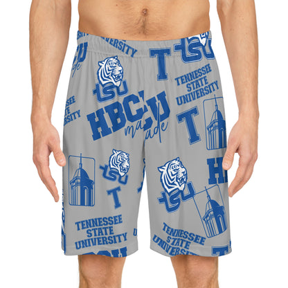 TN State Tigers HBCU All over print Basketball Shorts TSU Tennessee State gift for students and alumni