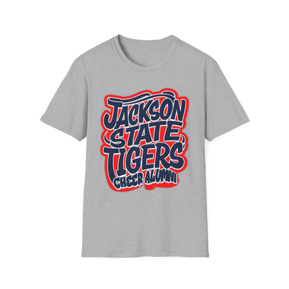 Stylish Jackson State Tigers Cheer Alumni T-Shirt, Unisex Tee, College Apparel, Game Day Wear, Fan Merchandise, Gift for Alumni