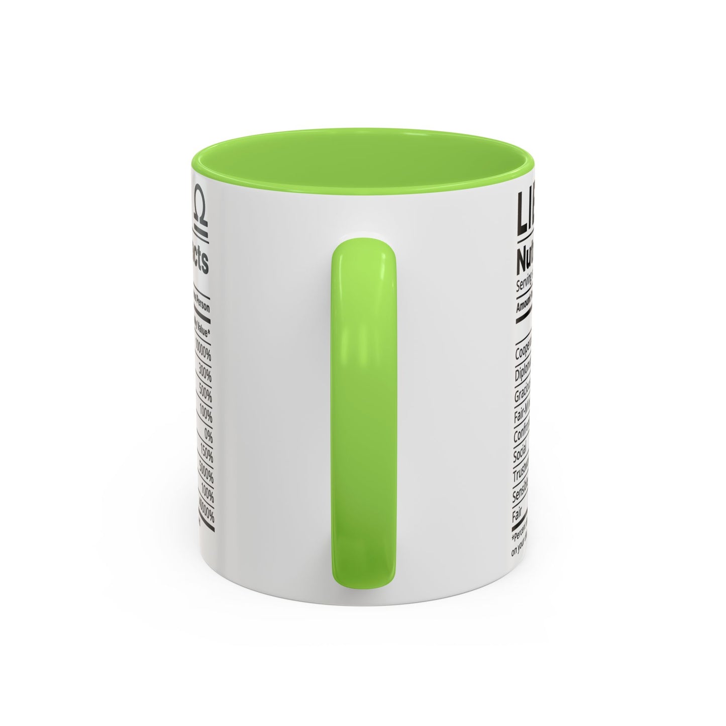 Zodiac Libra Mug - Nutrition Facts Design, Astrology Gift, Coffee Lover, Personalized Birthday Present, Horoscope Décor