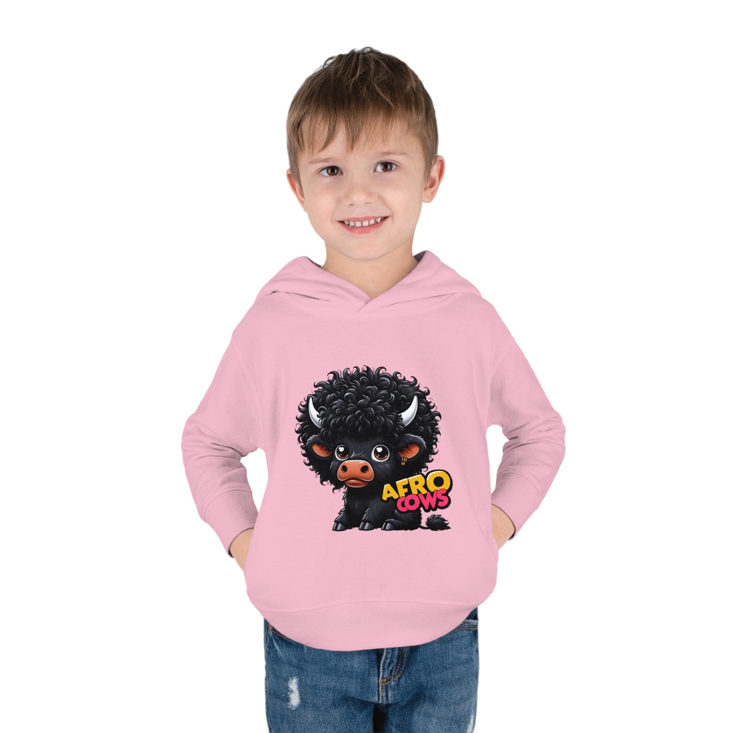 Afro Cows Toddler Pullover Fleece Hoodie