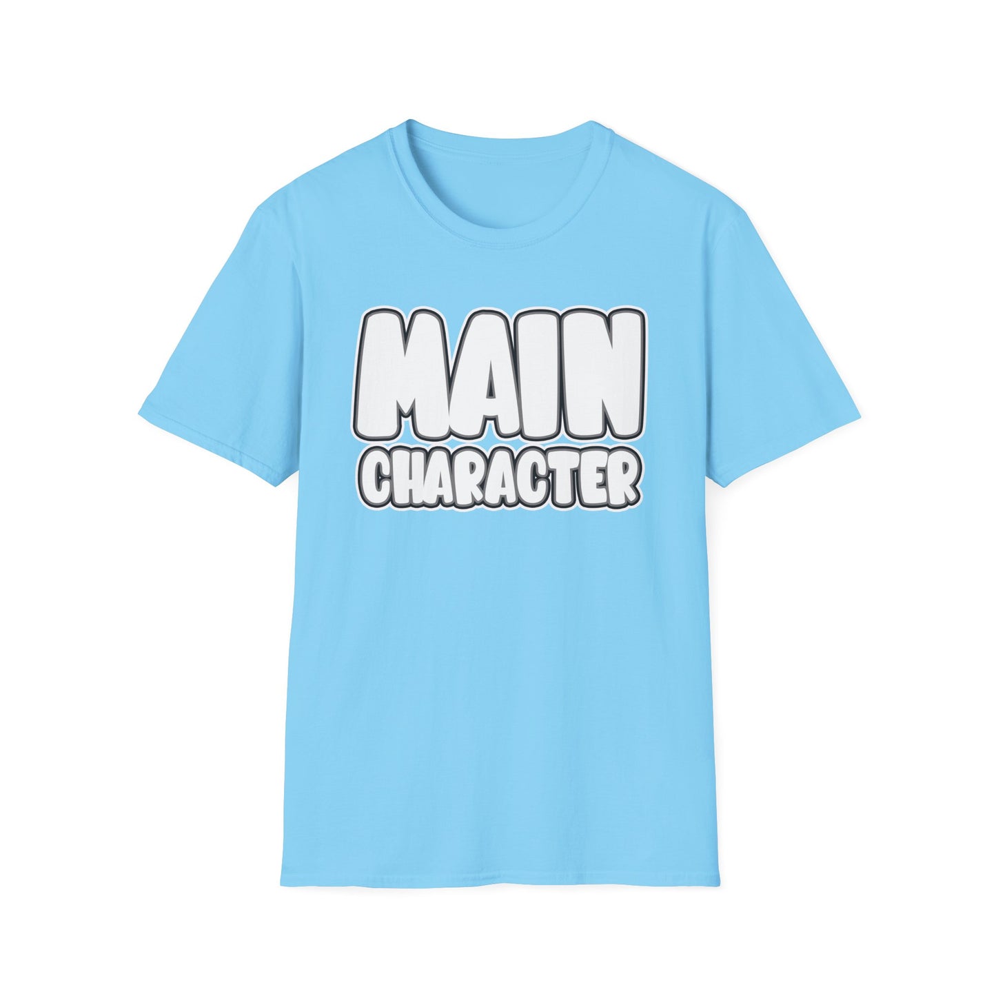 Main Character Shirt Inspirational Motivational Tee Gaming Funny Self-Love Self-Care Positivity T-Shirt for Empowerment & Daily Boost Unisex