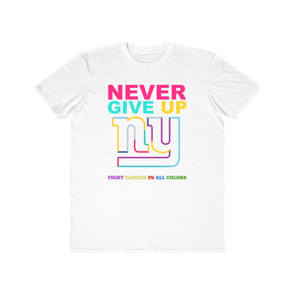 NewYork Giants  Never Give Up Cancer Awareness Tee