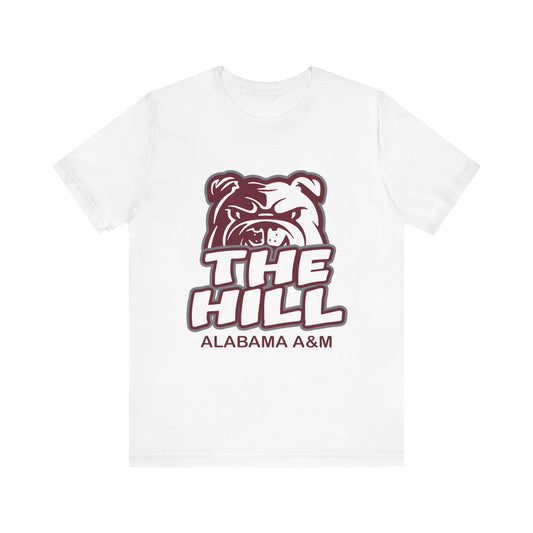 AAMU Bulldogs: Alabama A&M University The Hill Unisex Jersey Short Sleeve Tee Gift for Student and Alumni