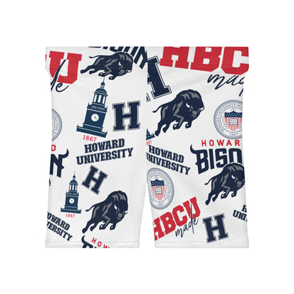 Howard U HBCU Women's Biker Shorts (AOP)