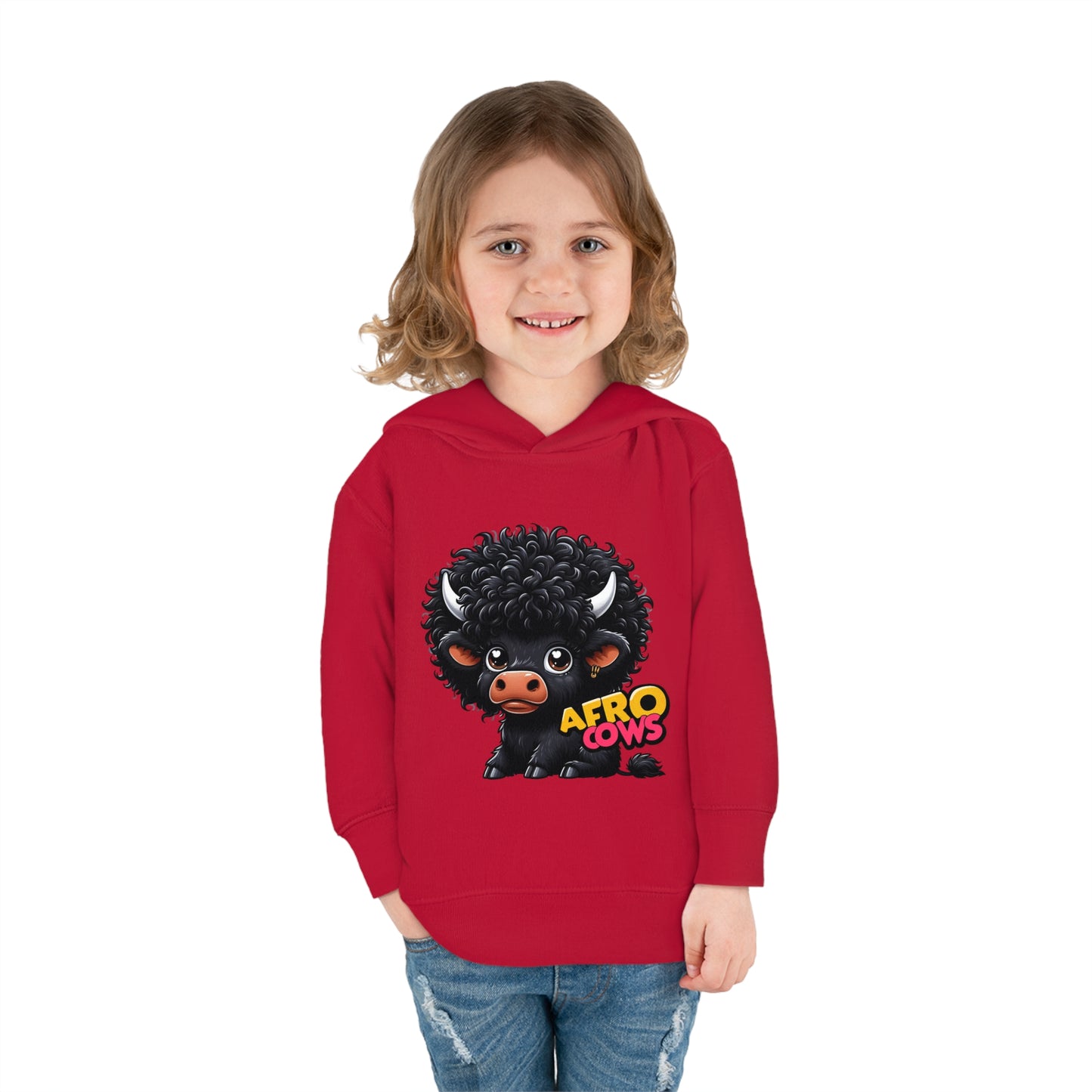 Afro Cows Toddler Pullover Fleece Hoodie