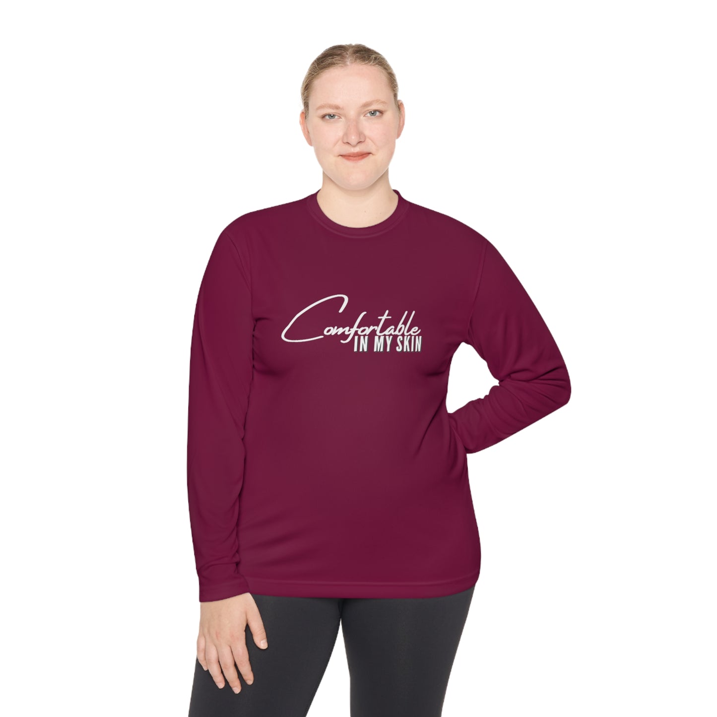 Comfortable in my Skin Unisex Lightweight Long Sleeve Tee