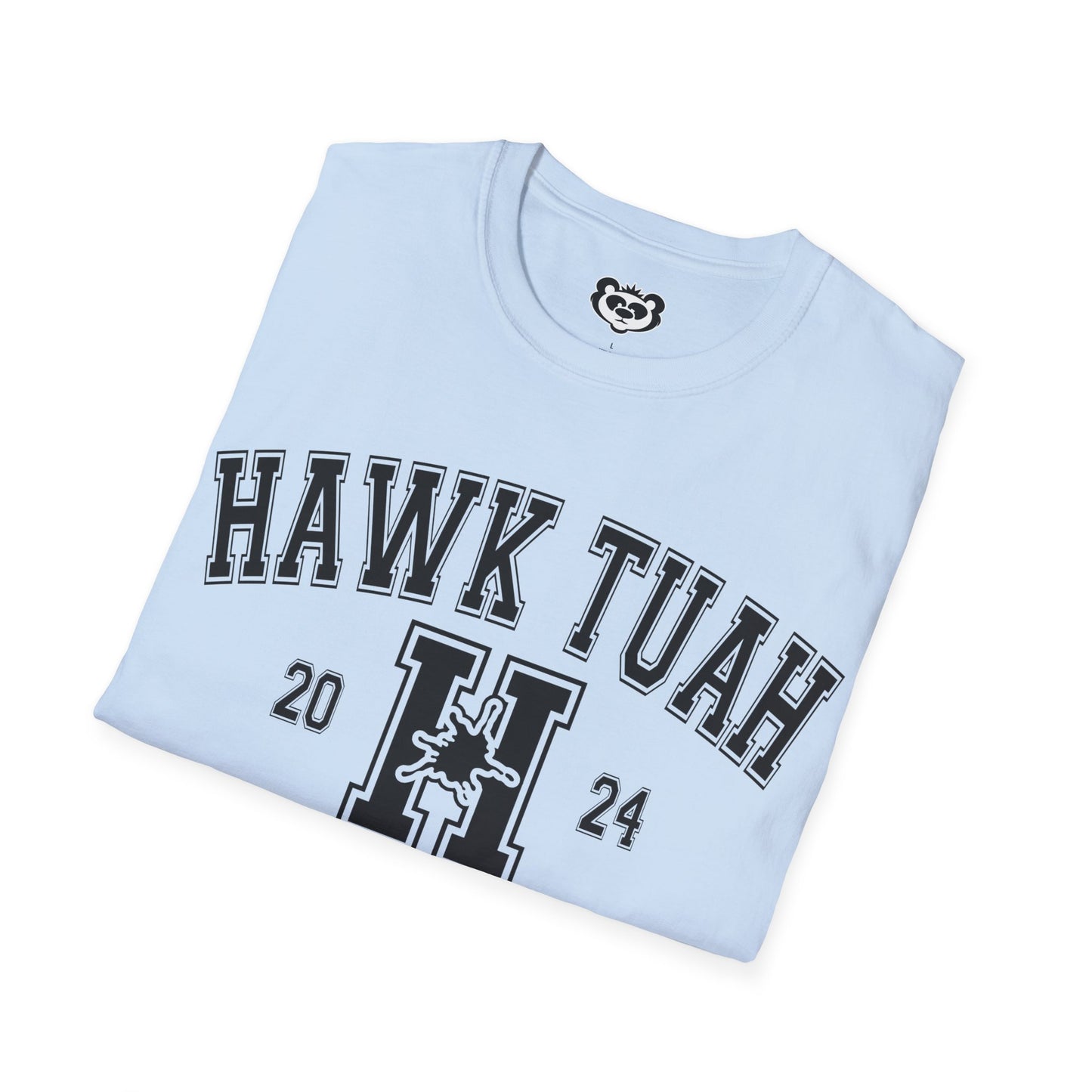 Hawk Tuah Spit on That Thang Funny College Style Unisex Softstyle T-Shirt Gift for Her