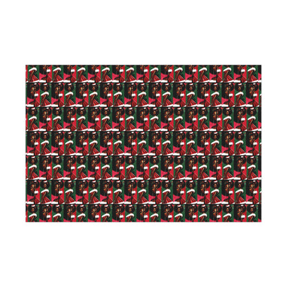 High fashion black art Christmas Gift Wrapping Paper