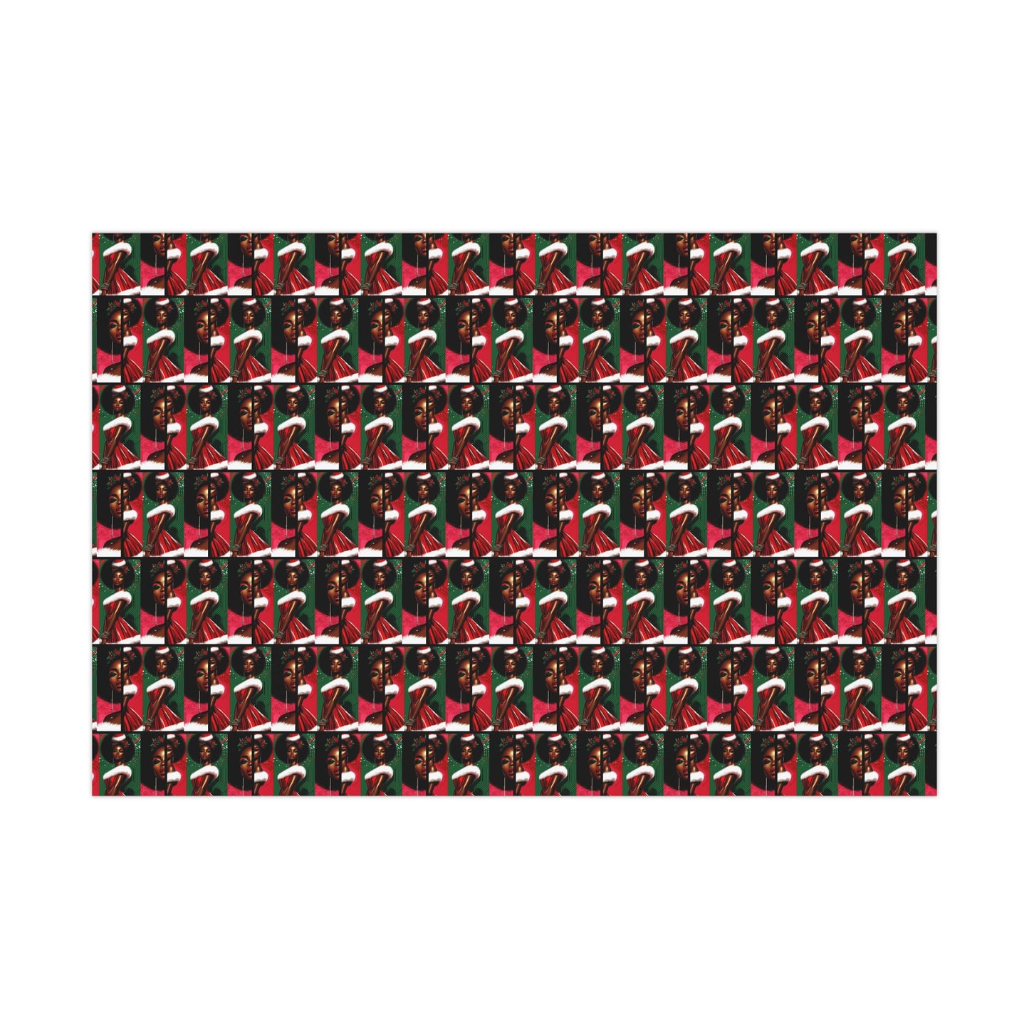 High fashion black art Christmas Gift Wrapping Paper