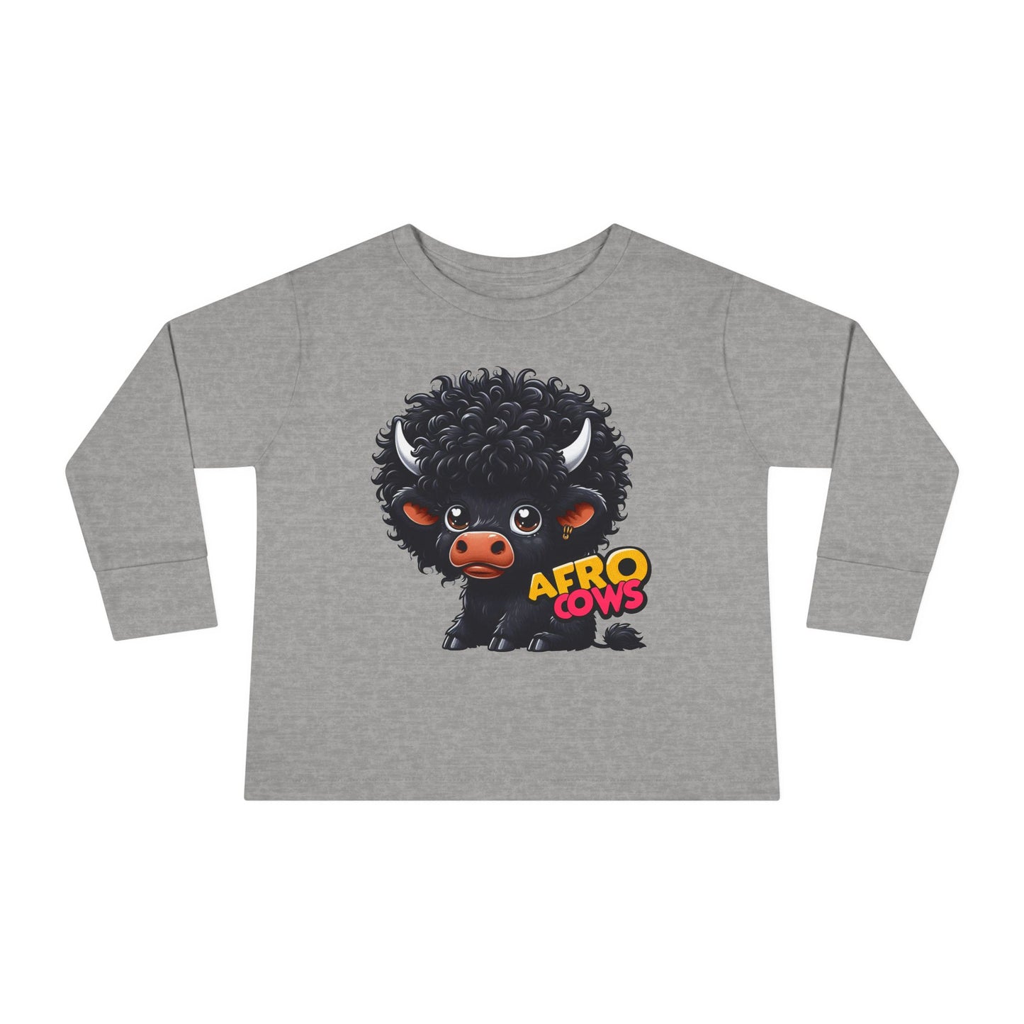 Afro Cows Toddler Long Sleeve Tee