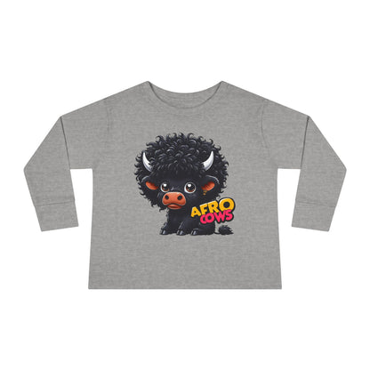 Afro Cows Toddler Long Sleeve Tee