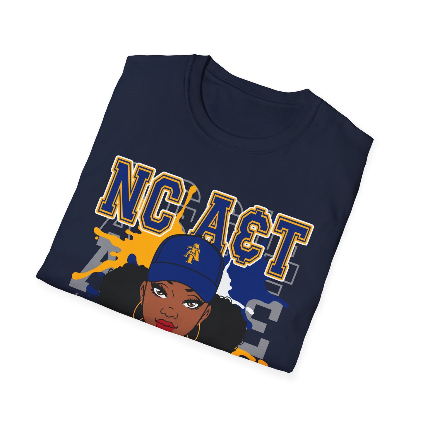 NCAT Aggies Mom: North Carolina A&T State University Unisex Softstyle T-Shirt