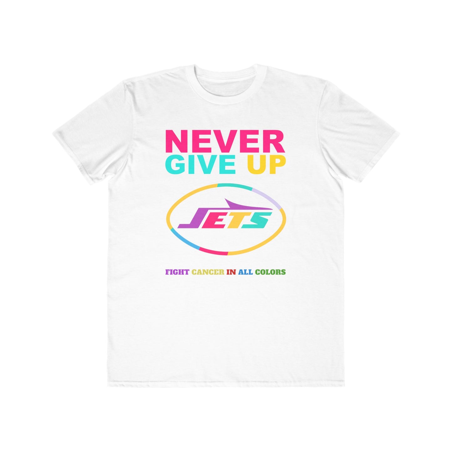 New York Jets  Never Give Up Cancer Awareness Tee