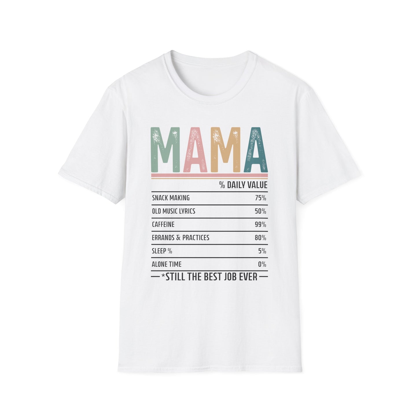 Mama Ingredients Mother's Day Unisex Softstyle T-Shirt