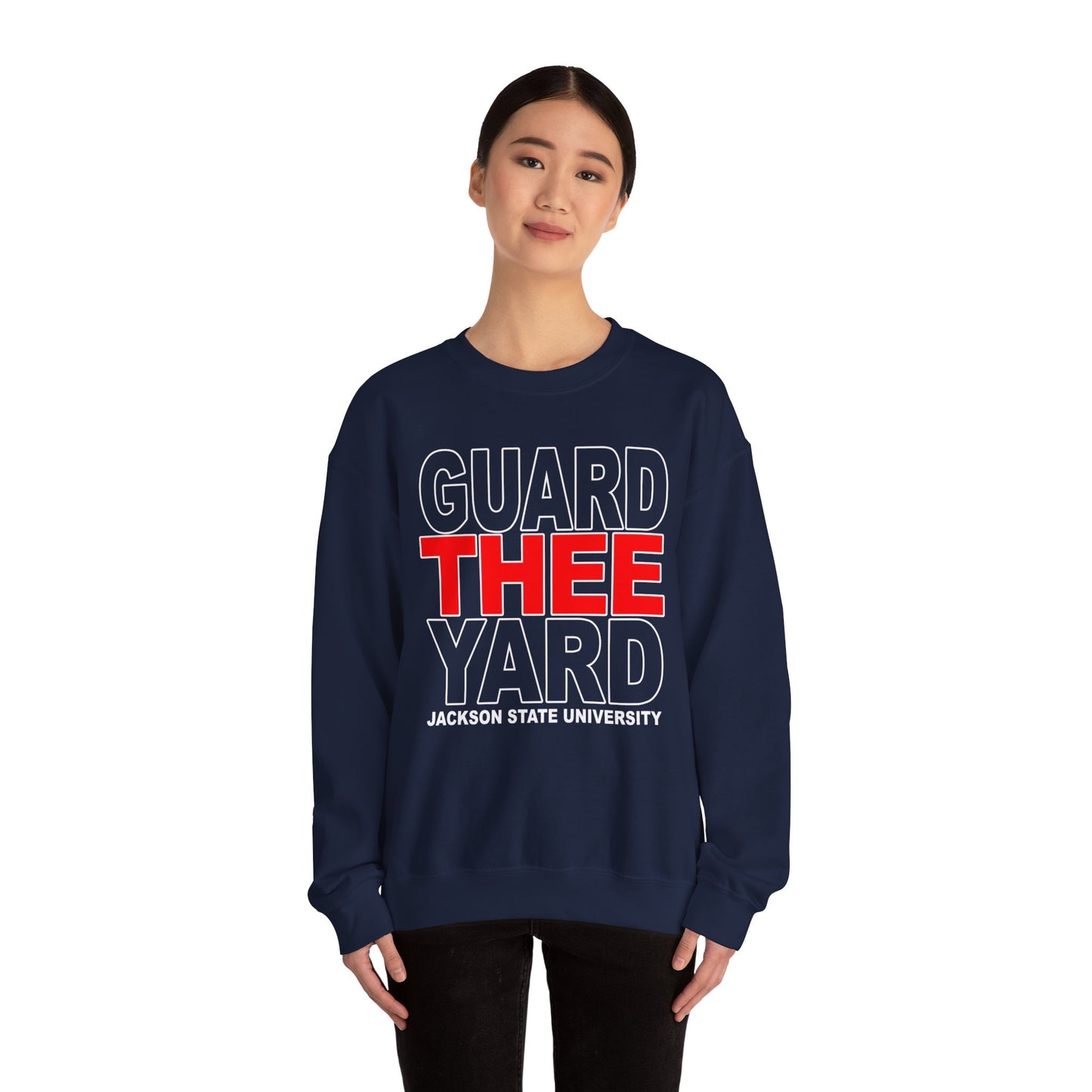 JSU Tigers: Jackson State University Guard Thee Yard Unisex Heavy Blend™ Crewneck Sweatshirt