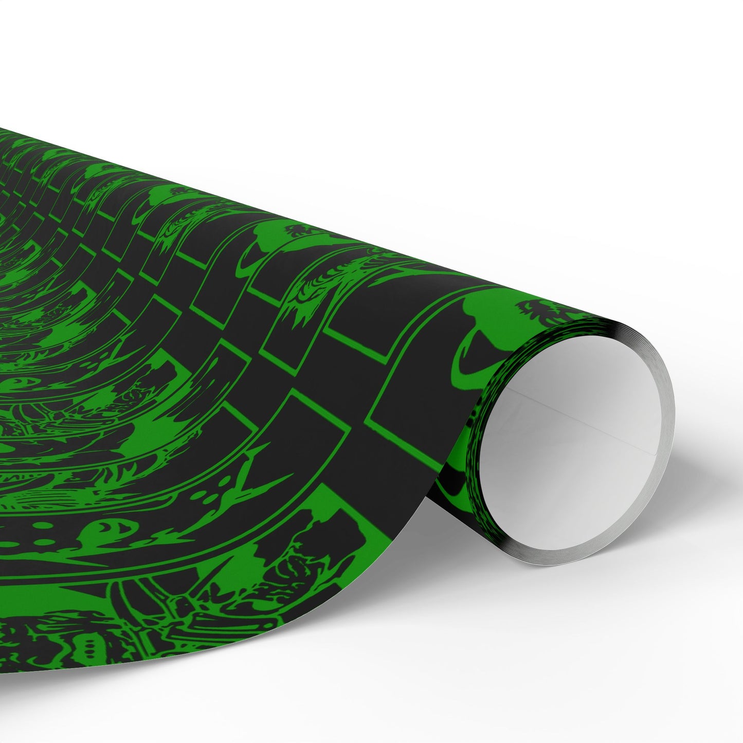 Horror Movie Party Black And Green Wrapping Papers