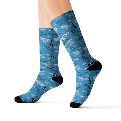 Sublimation Socks - JSU Sonic Boom of the South Design