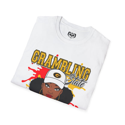 GSU Tigers: Grambling State Tigers Girl Unisex Softstyle T-Shirt Gift for Student and Alumni