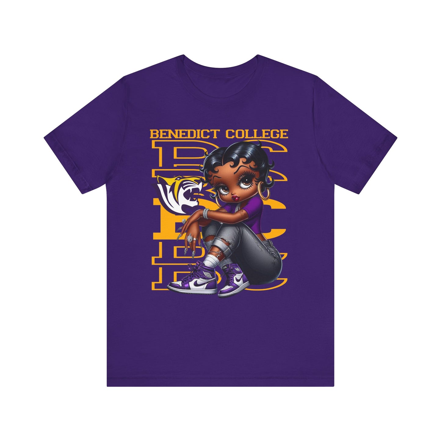 BC Tigers: Benedict College Sneakerhead Betty Boop Unisex Jersey Short Sleeve Tee Gift for Student and Alumni