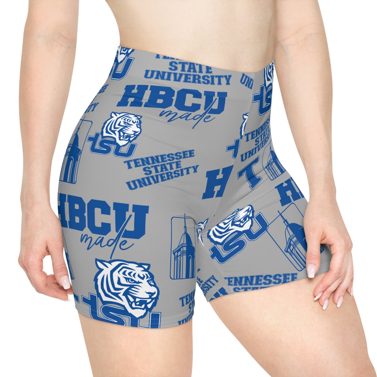 TN State Tigers HBCU All over print Women's Biker Shorts TSU Tennessee State gift for student and alumni