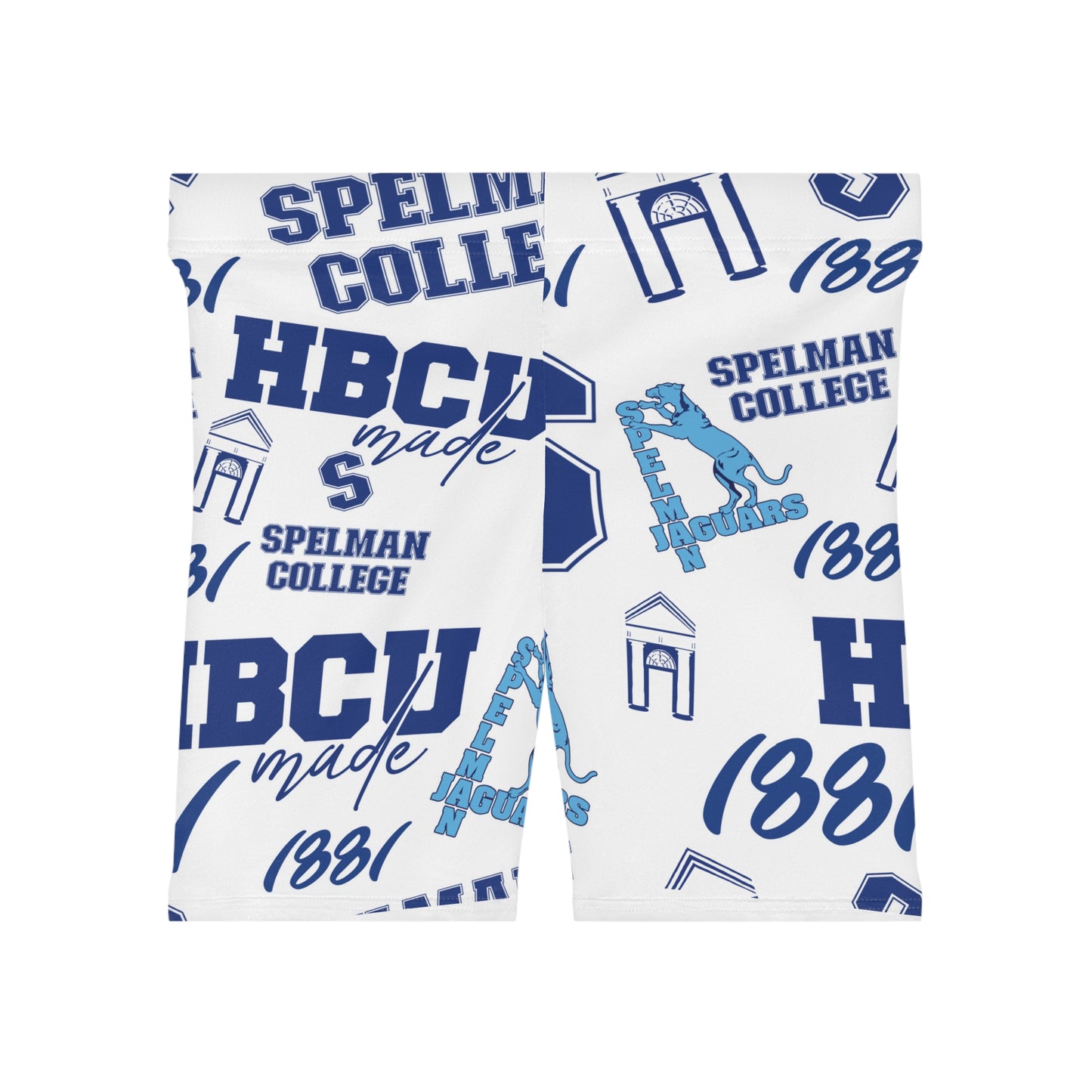 Spelman HBCU All over print Women's Biker Shorts (AOP)