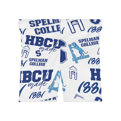 Spelman HBCU All over print Women's Biker Shorts (AOP)