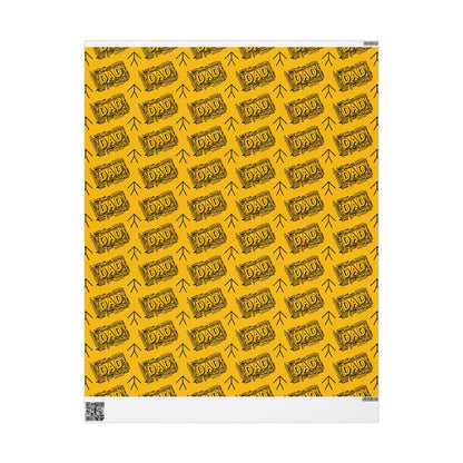 Handy Man Yellow Father's Day Dad Gift Wrapping Papers for Him from Her for any Occasion