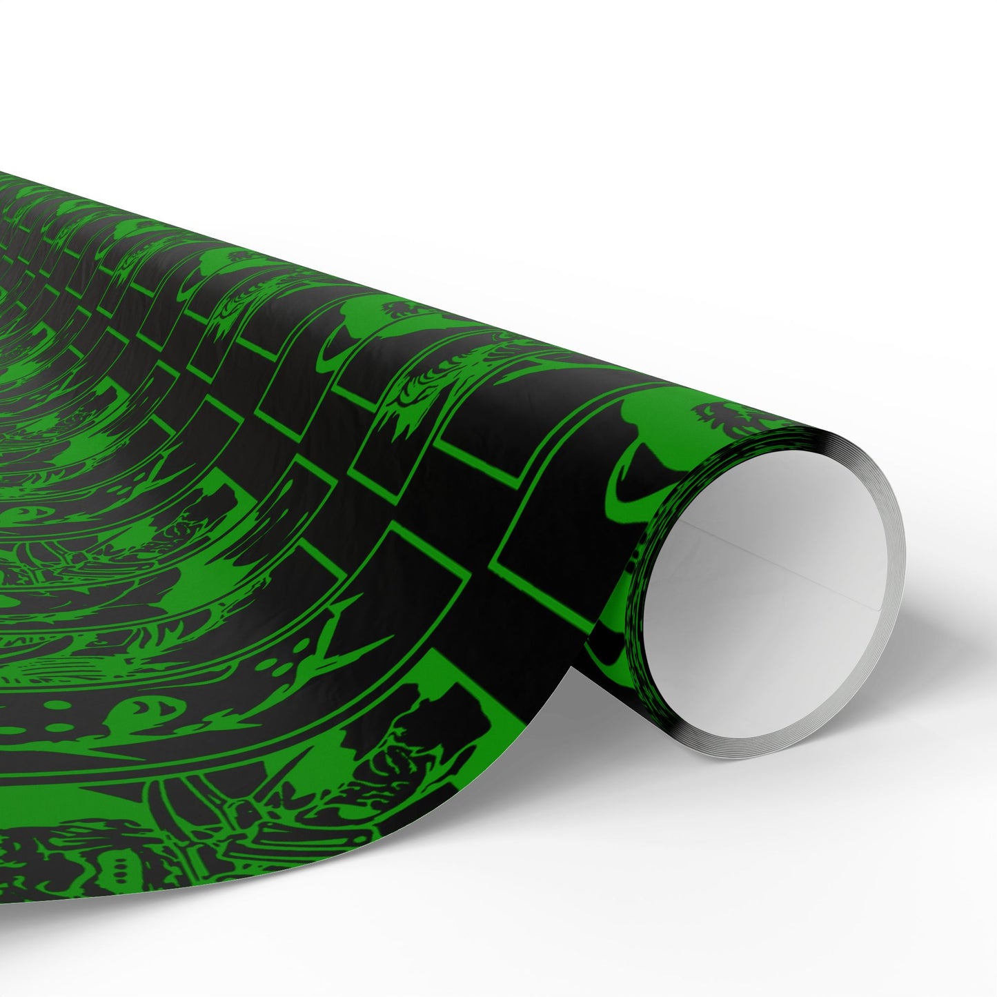 Horror Movie Party Black And Green Wrapping Papers