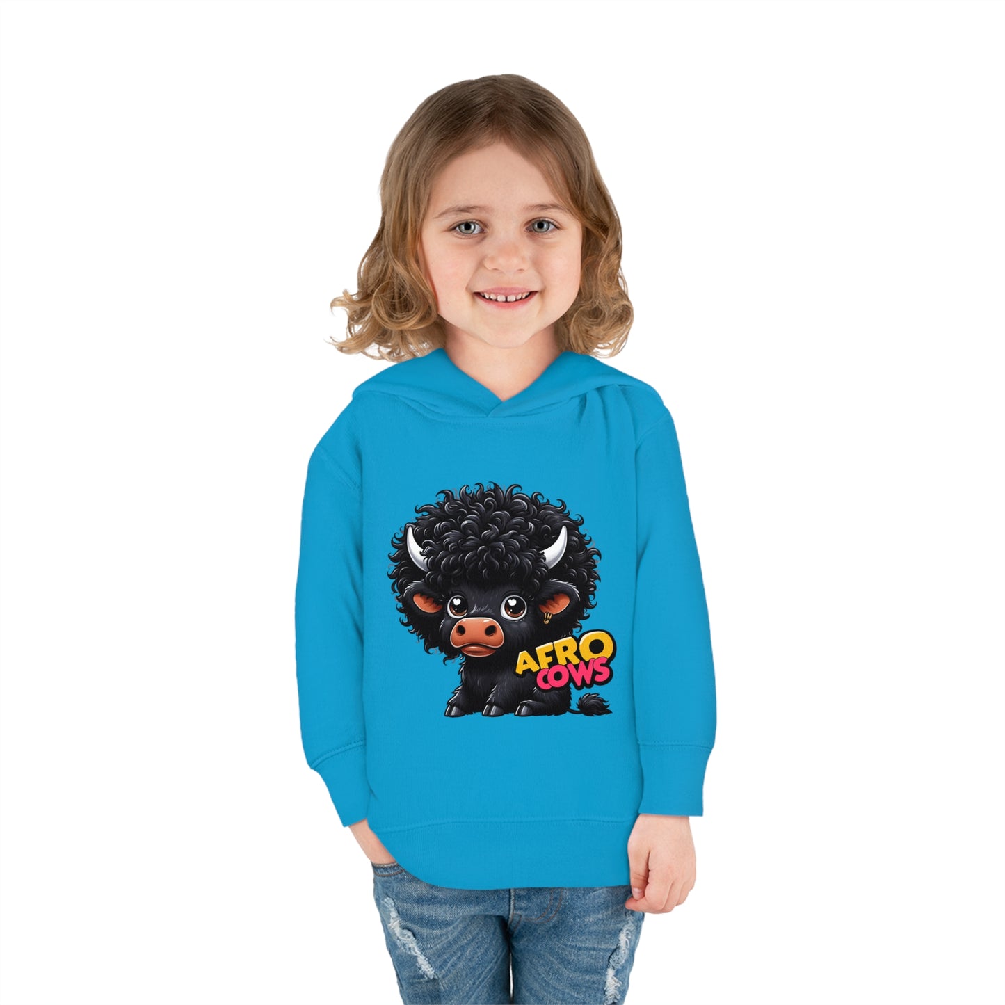 Afro Cows Toddler Pullover Fleece Hoodie