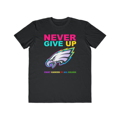 Eagles  Never Give Up Cancer Awareness Tee