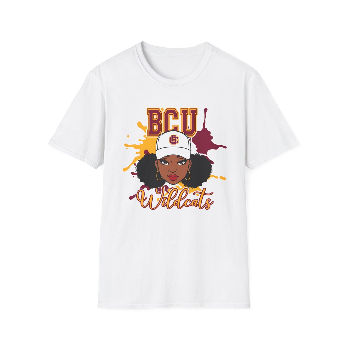 BCU Wildcats: Bethune Cookman University Wildcats Unisex Softstyle T-Shirt