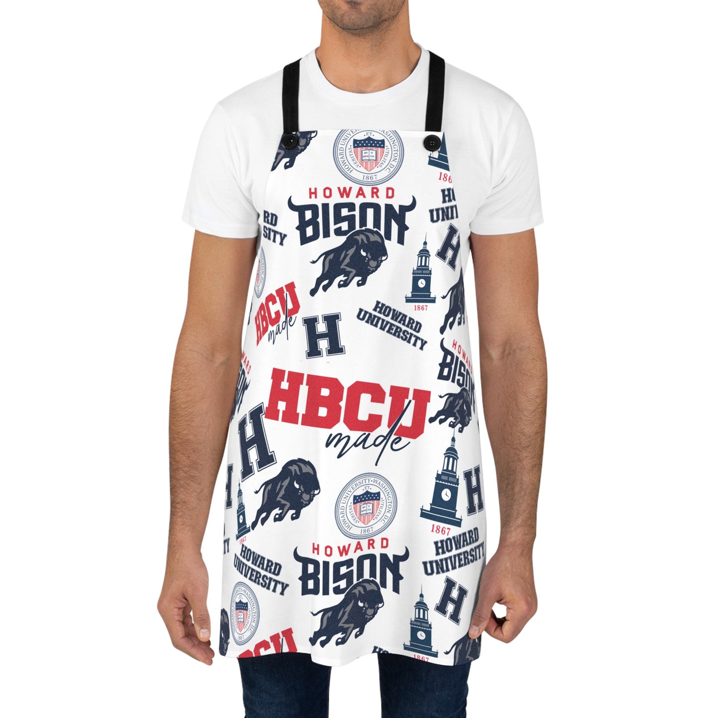 Howard University Bison Chef Apron Gift for Him or Her