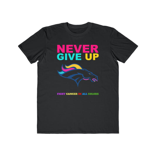 Denver Broncos  Never Give Up Cancer Awareness Tee