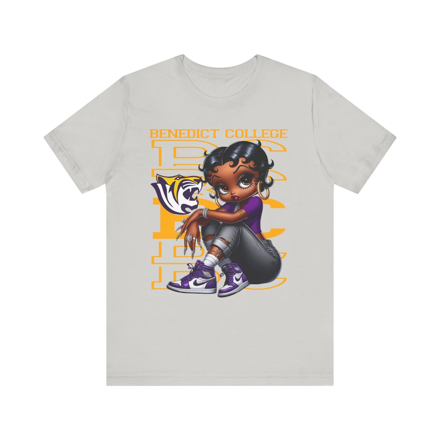 BC Tigers: Benedict College Sneakerhead Betty Boop Unisex Jersey Short Sleeve Tee Gift for Student and Alumni