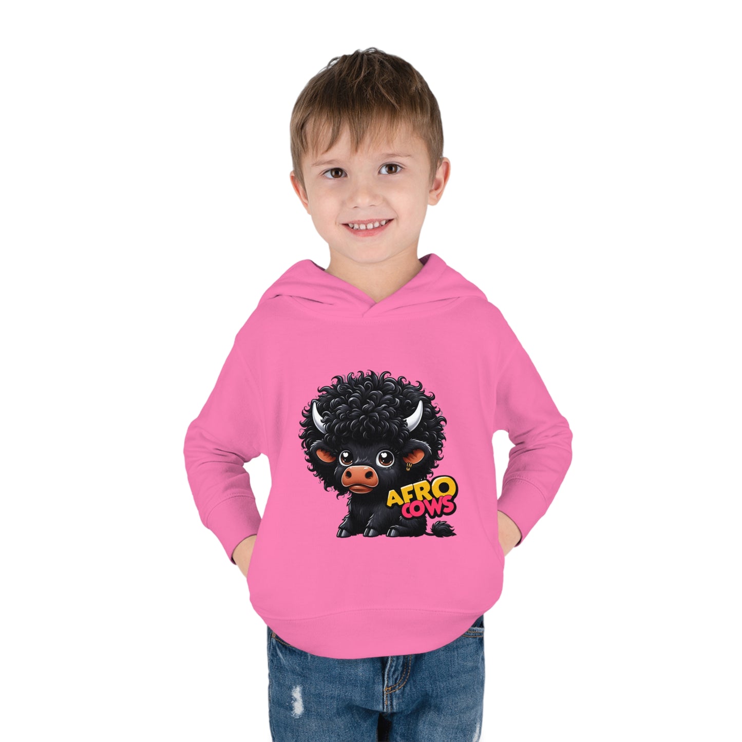 Afro Cows Toddler Pullover Fleece Hoodie