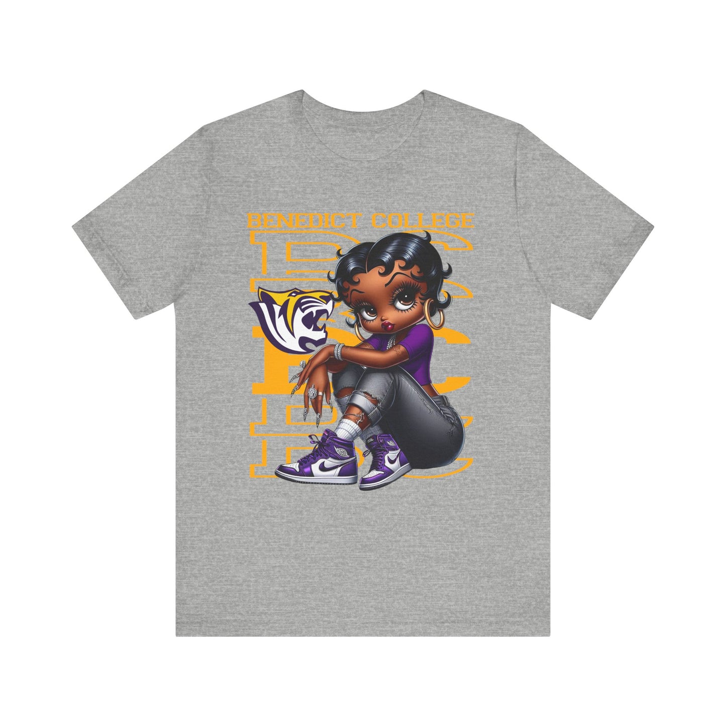 BC Tigers: Benedict College Sneakerhead Betty Boop Unisex Jersey Short Sleeve Tee Gift for Student and Alumni