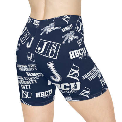 JSU Tigers HBCU All over print Women's Biker Shorts gift for Jackson State student and alumni