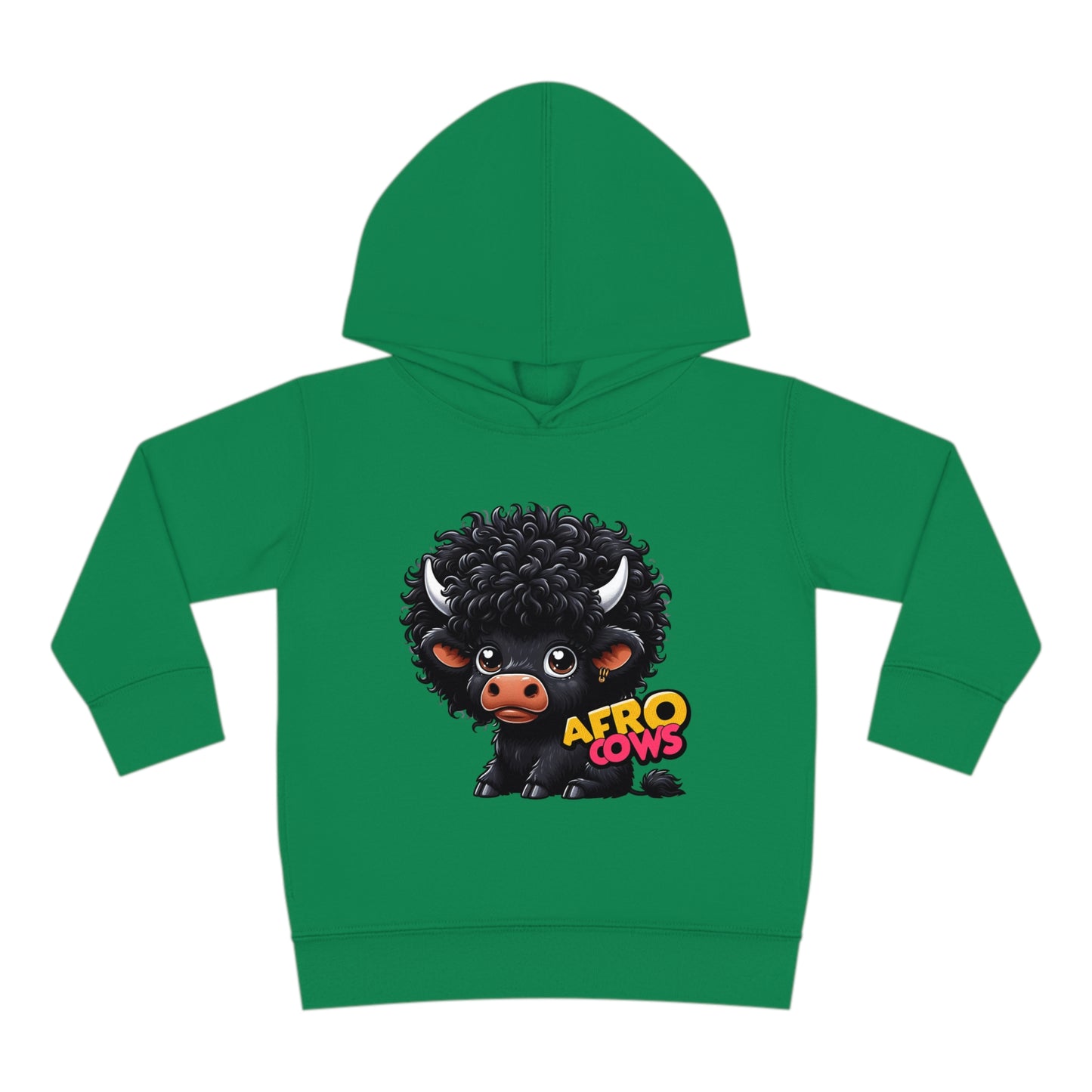 Afro Cows Toddler Pullover Fleece Hoodie - Art by the Andersons