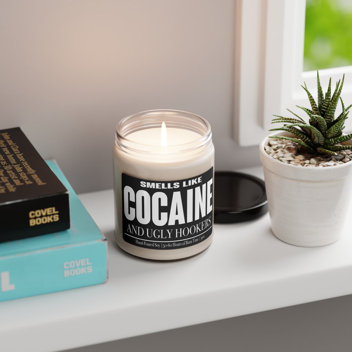 Funny Gift for Dad, Smells like Cocaine and Ugly Hookers Soy Candle, Father's Day Gift, Birthday Gift for Dad or Son, Gag gift