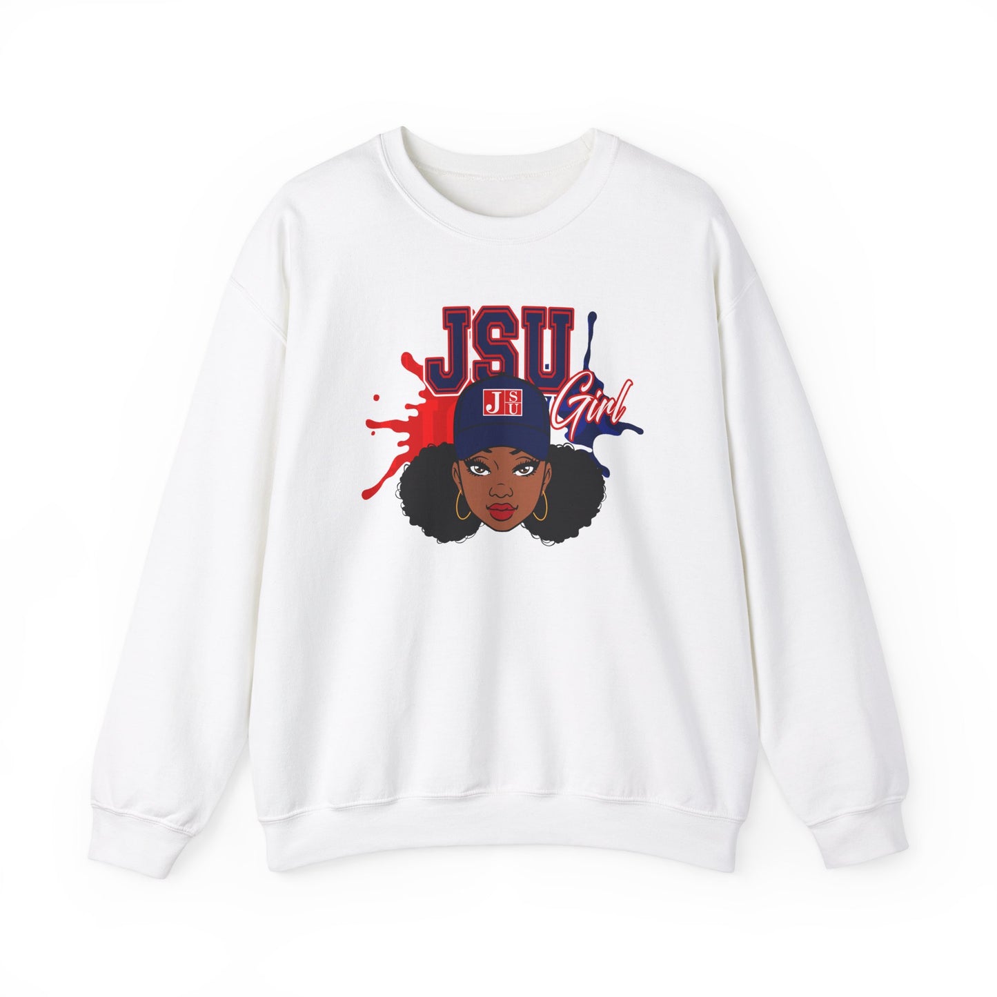 JSU Tigers: Jackson State Tigers JSU Girl Unisex Heavy Blend™ Crewneck Sweatshirt