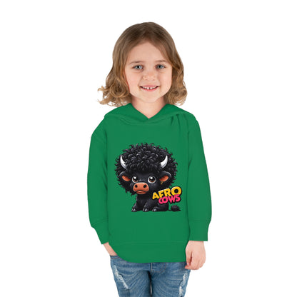 Afro Cows Toddler Pullover Fleece Hoodie - Art by the Andersons