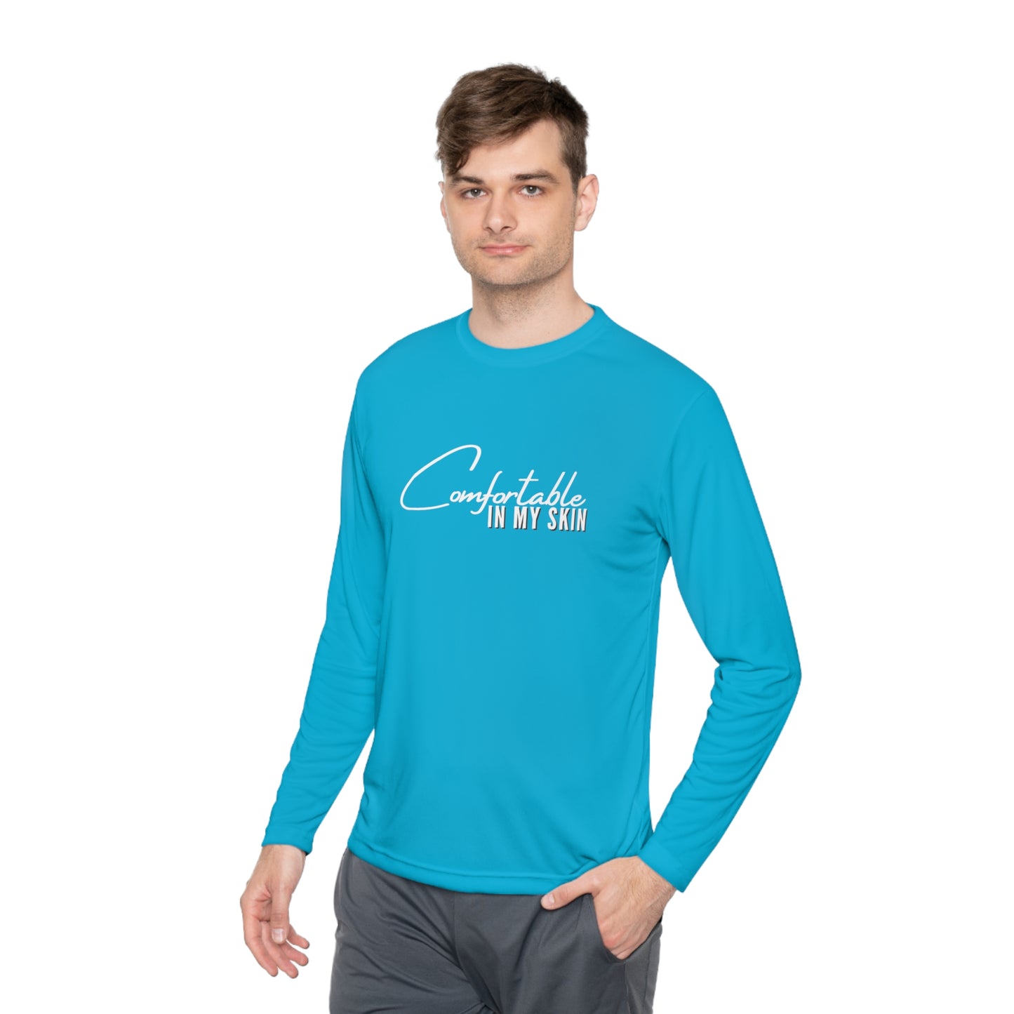 Comfortable in my Skin Unisex Lightweight Long Sleeve Tee